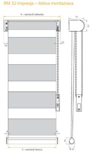RM32 Impresja – listwa montażowa