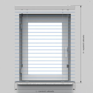 Żaluzja aluminiowa 50 mm
